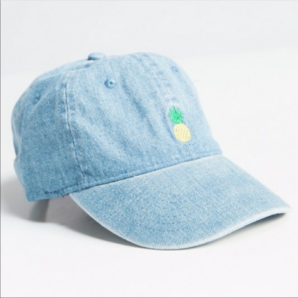 🍍Pineapple denim cap hat.