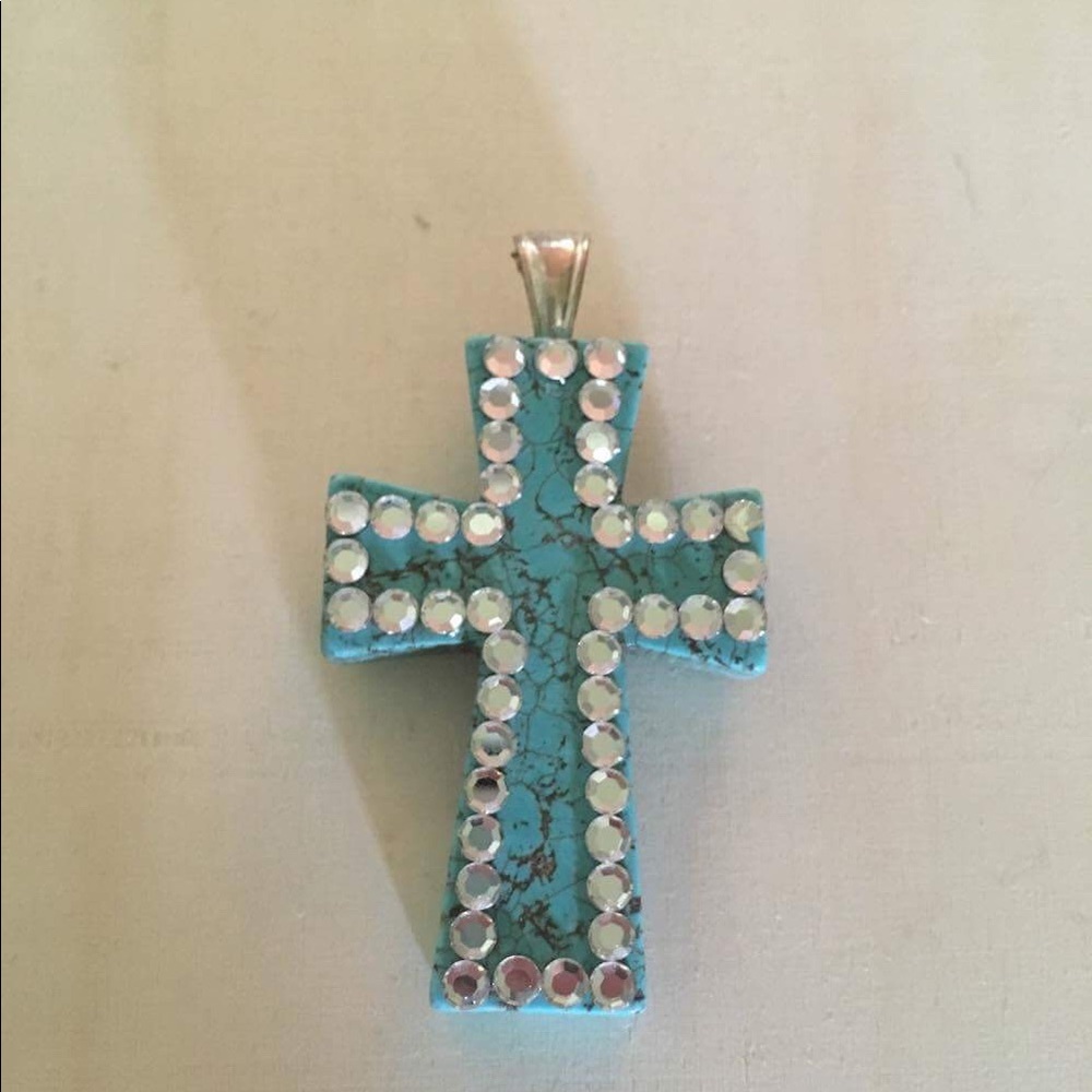 Turquoise Cross Pendent