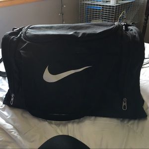 Black Nike cheerleading duffel bag