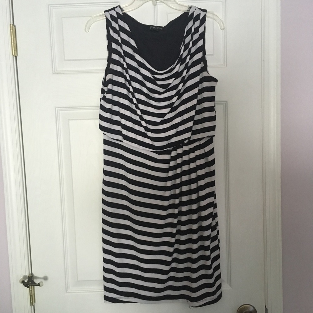 BLACK AND WHITE DRESS