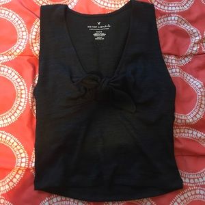 American Eagle tie front crop top