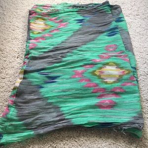 Printed infinity scarf