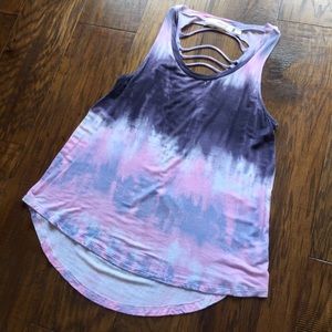 Tie Dye Tank Top with back design