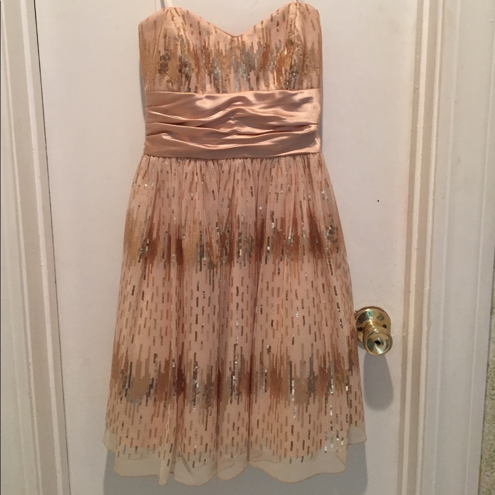Gold sequined dress Macy's