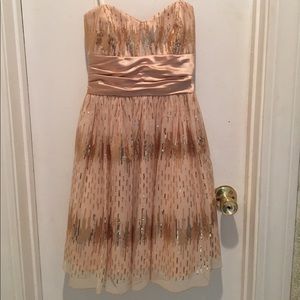 Gold sequined dress Macy's