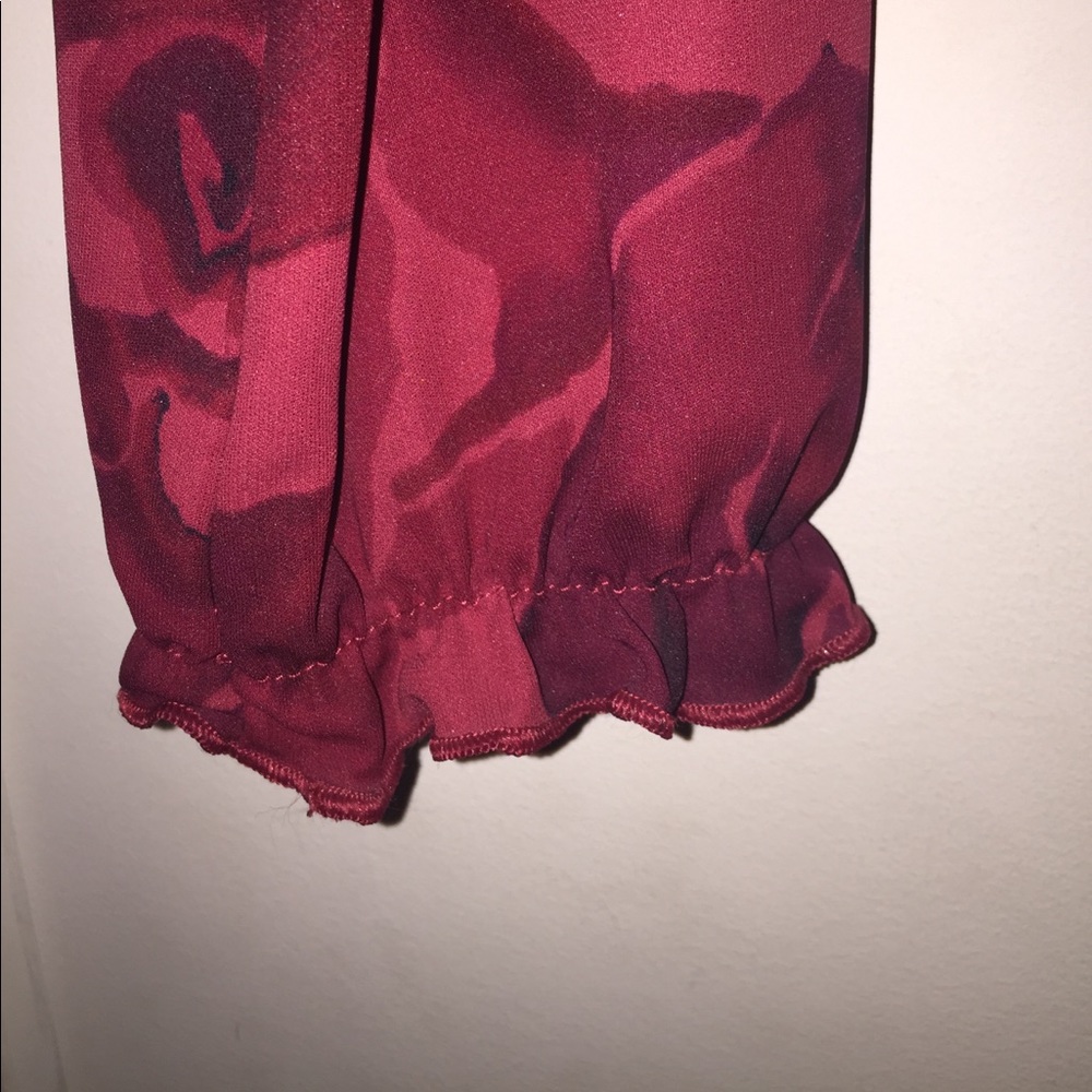 EXPRESS RUFFLED ROSE BLOUSE - Picture 4 of 4