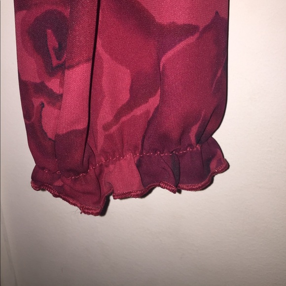 EXPRESS RUFFLED ROSE BLOUSE - Picture 4 of 4