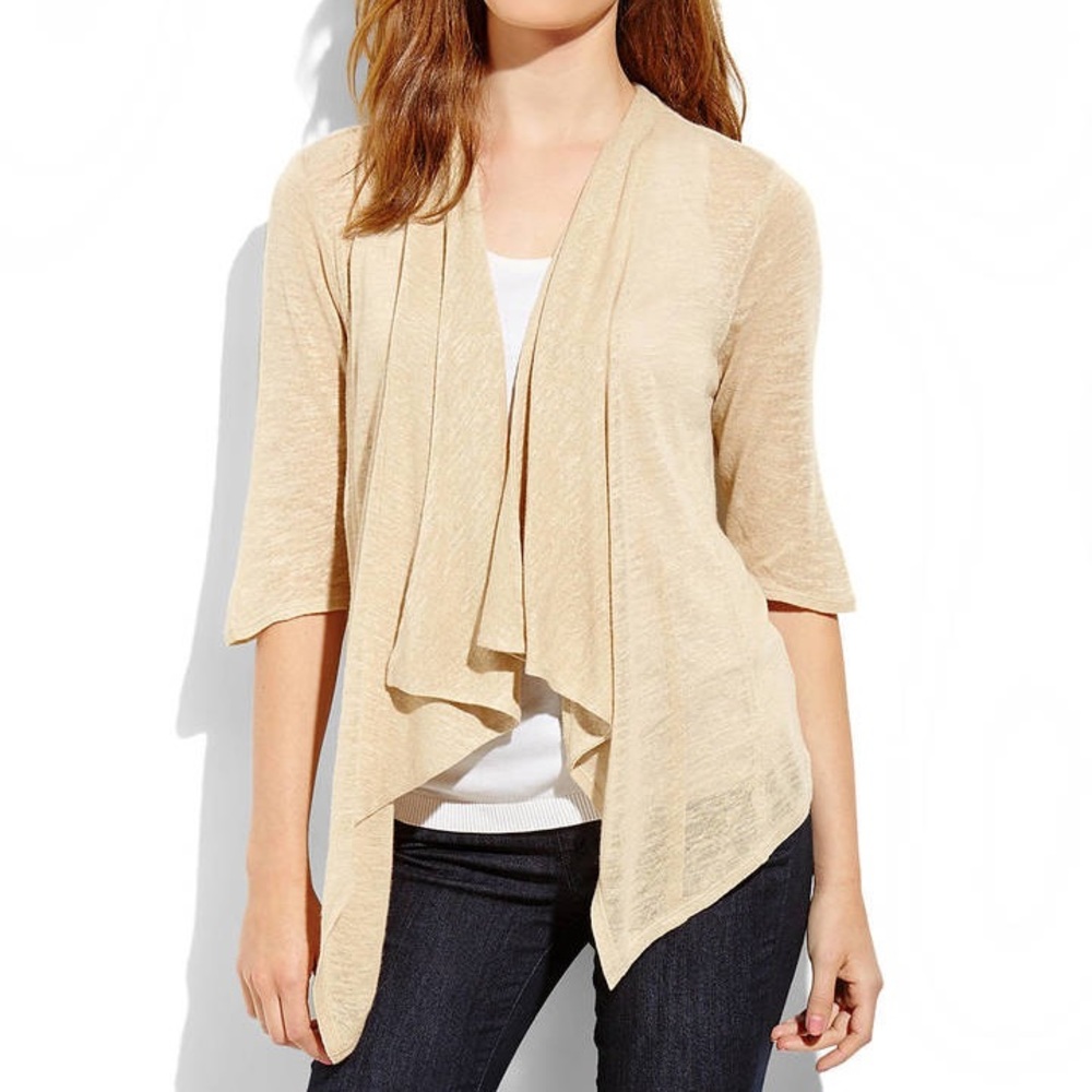Cable and Gauge Cream Cardigan