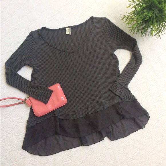 Paper Crane Tops - Cute grey Paper Crane sweater