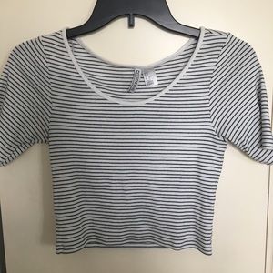 Forever 21 Striped Crop Top