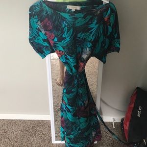 Loft Hawaiian print dress size small.