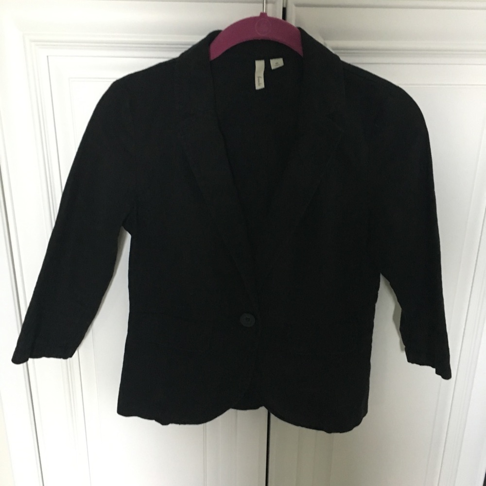 Black Linen blazer