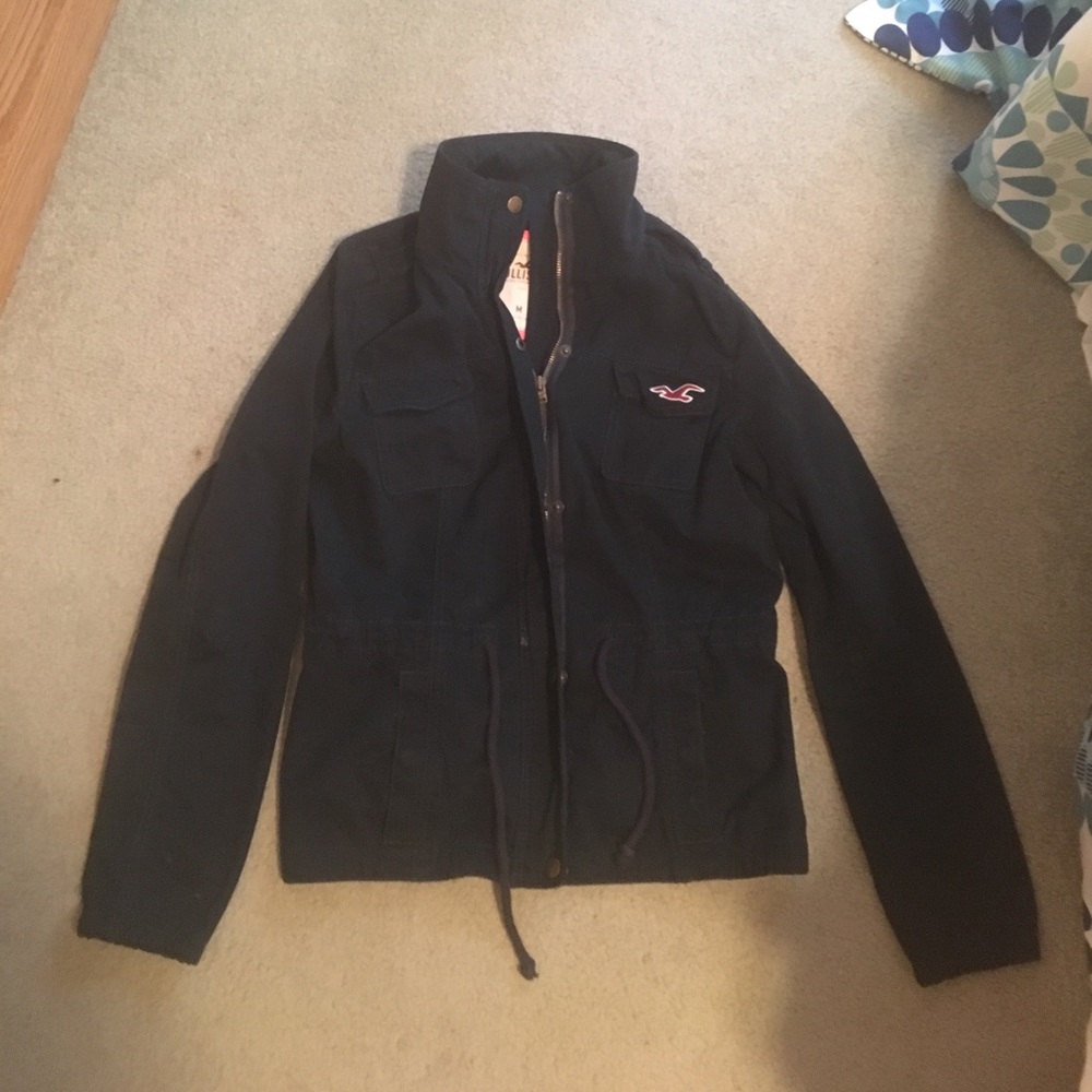 Hollister dark blue jacket