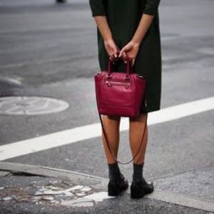 Coach Oxblood Legacy Mini Tanner Leather Tote