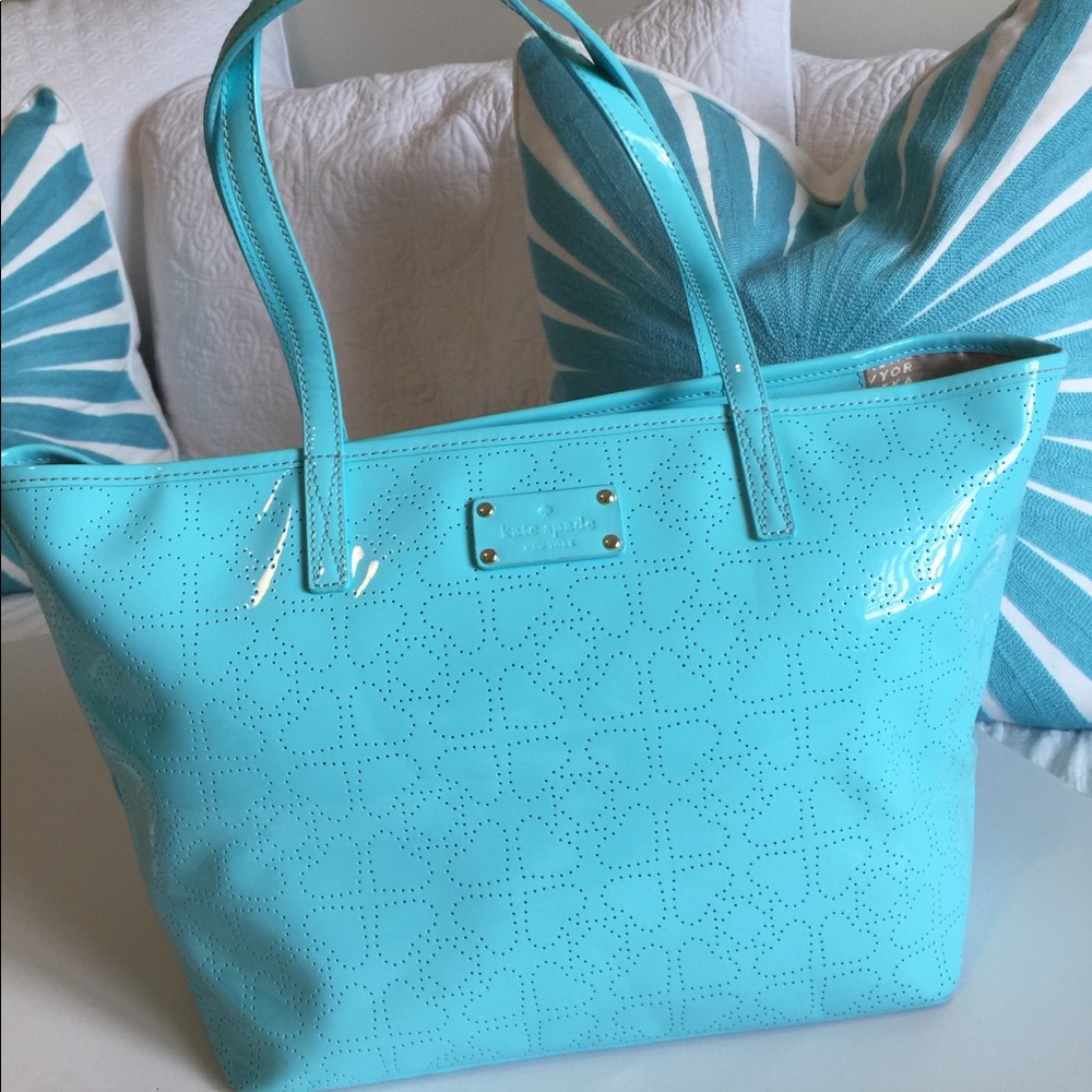 Kate Spade Turquoise Patent Tote