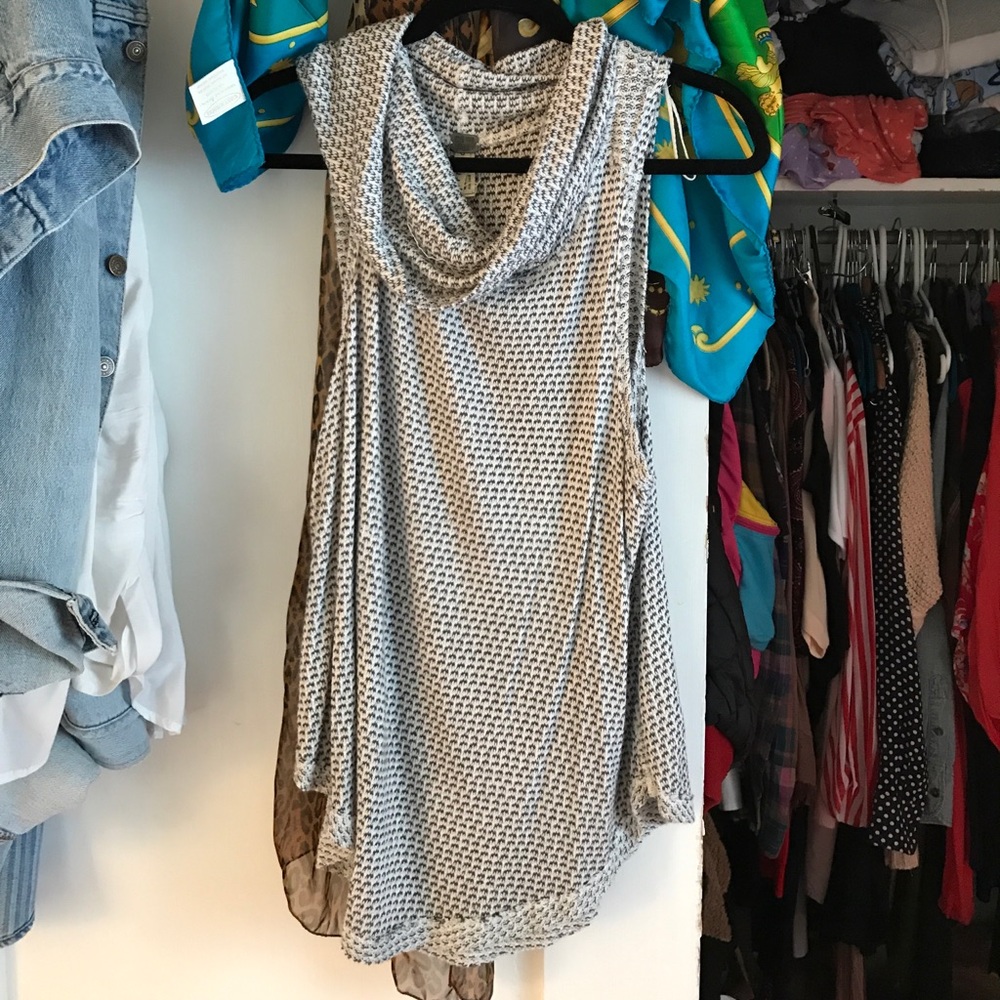 Super soft we the free drape neck top