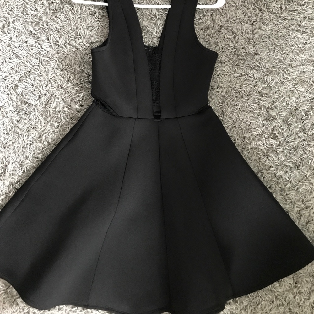 Black dress with cutouts