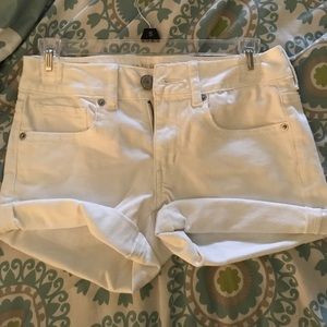 American Eagle White Jean shorts