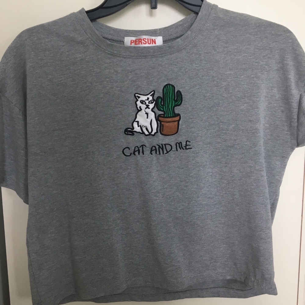 Cat And Me Crop Top
