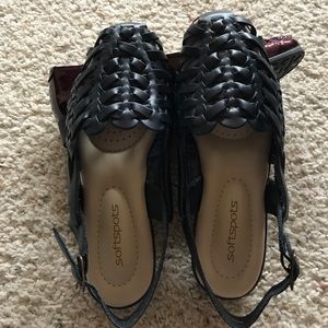 Soft spots Women's Tobago Sandal - Navy - 7 1/2