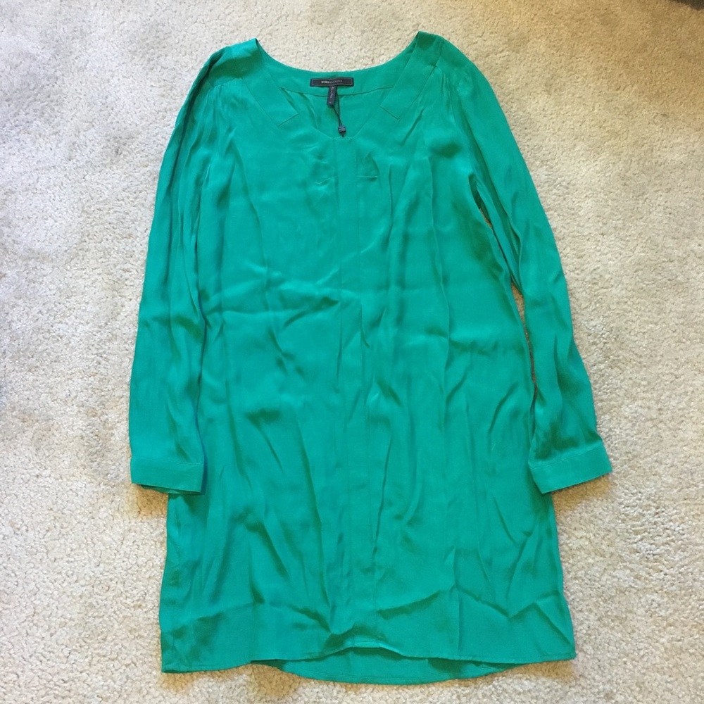 BCBG Max Azria Levin Green L/S Dress