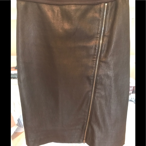 Theory "Gracey" leather pencil skirt - Picture 2 of 5
