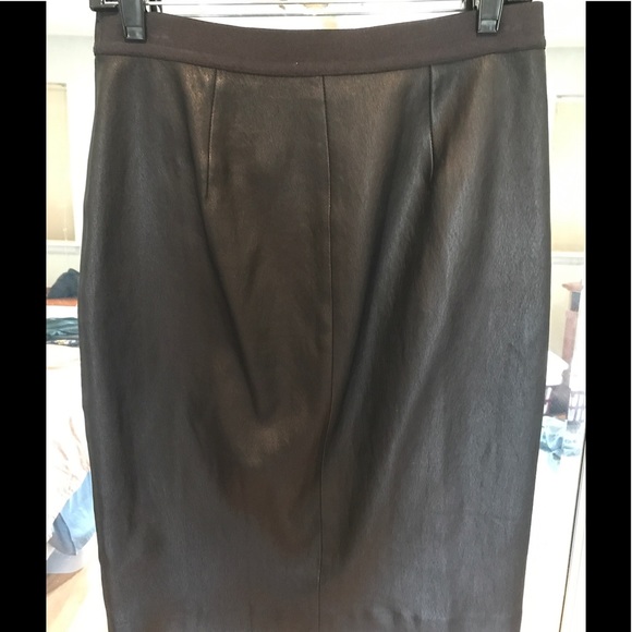 Theory "Gracey" leather pencil skirt - Picture 3 of 5