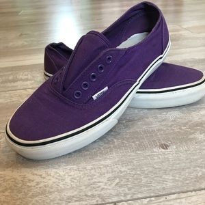 Purple Slip On Vans size 8.5