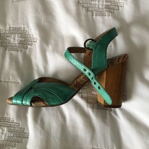 Miz Mooz turquoise sandals