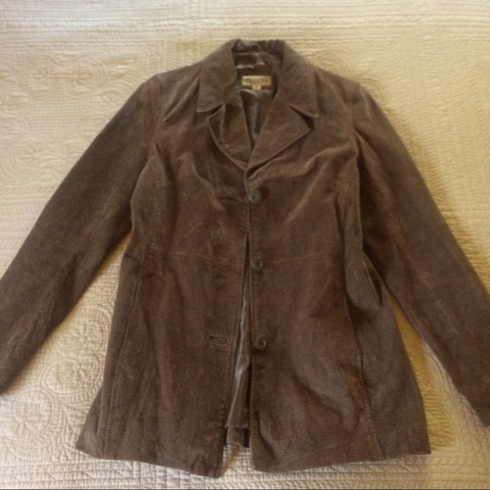 Wilson's brown suede jacket