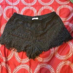 Crochet style shorts