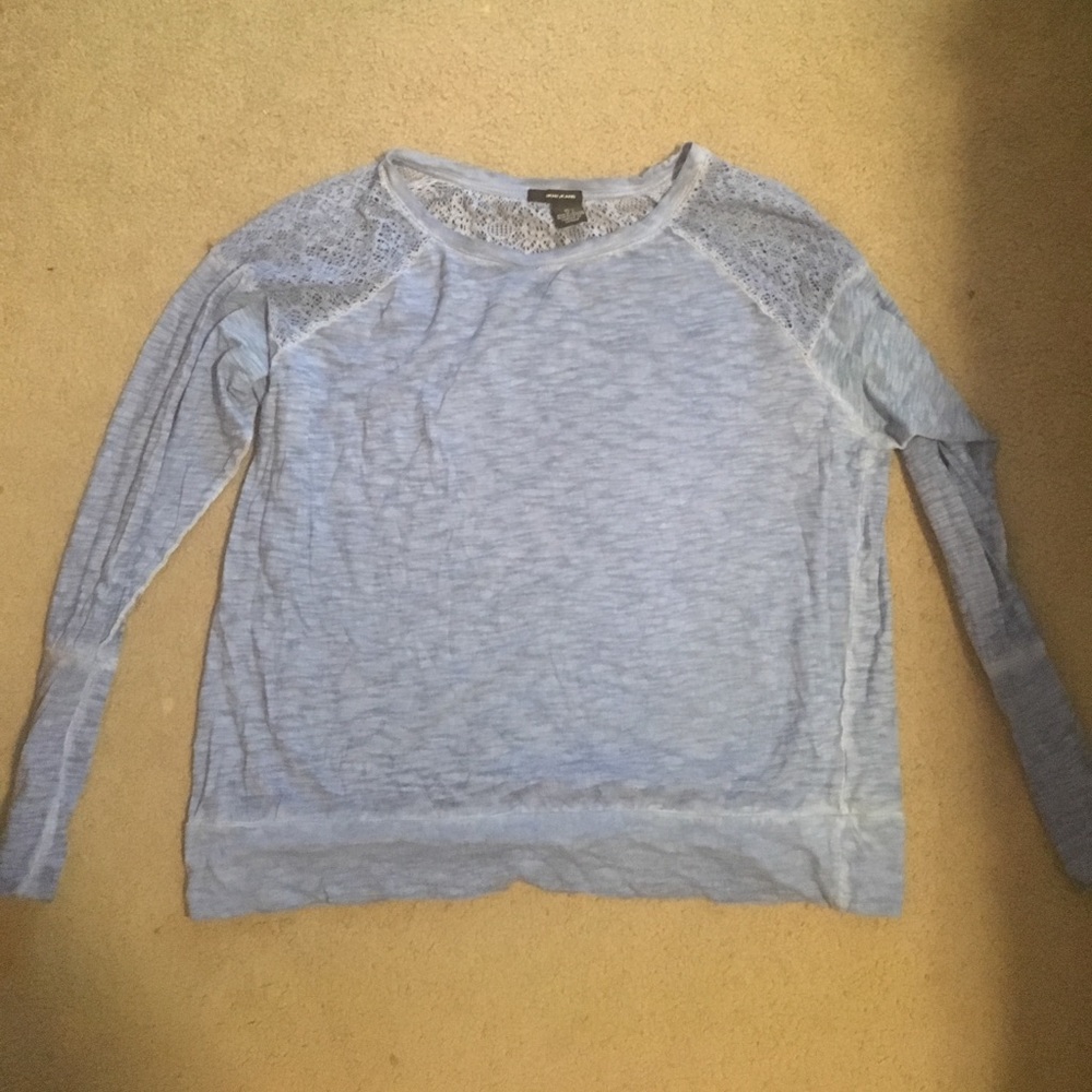 Long sleeve blue shirt