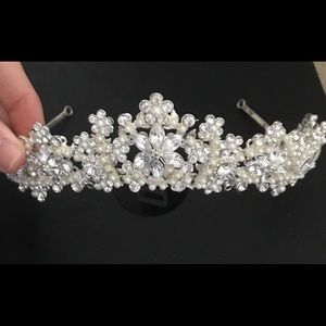 Pearl & crystal tiara