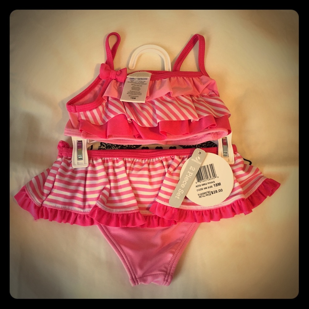 Pink baby/toddler bikini