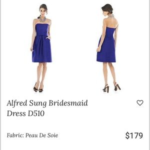 Alfred Sung Formal Bridesmaid dress style D510