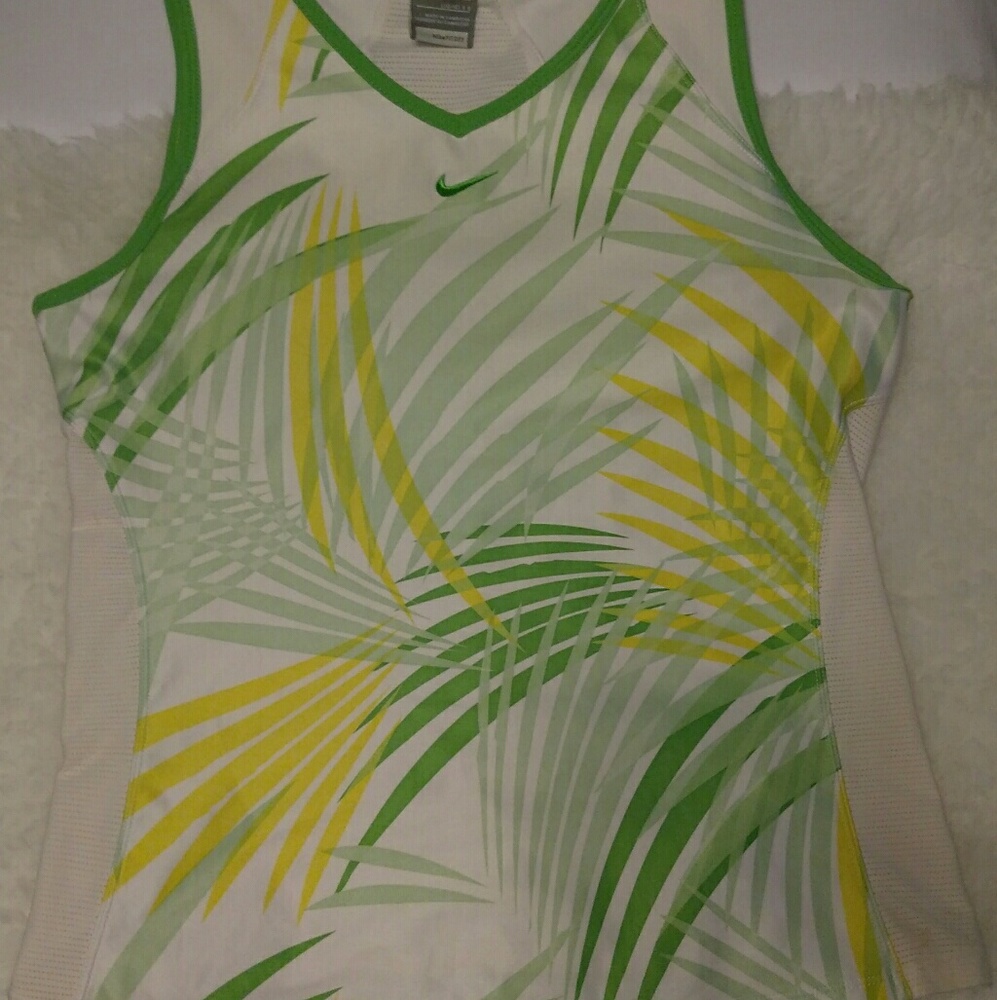 Nike dry fit tropical print workout yoga tank top