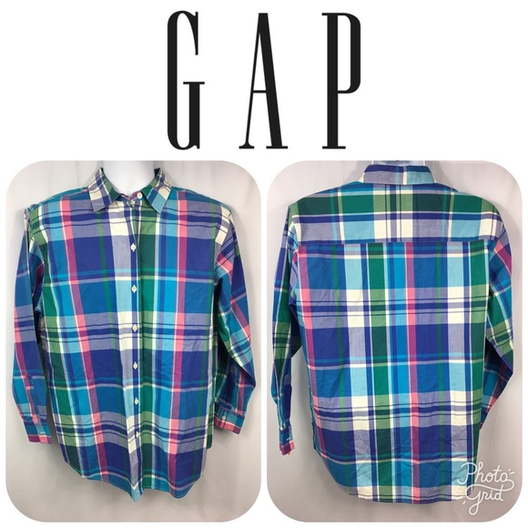 GAP Other - GAP Men's Plaid Casual Dress Shirt Size S