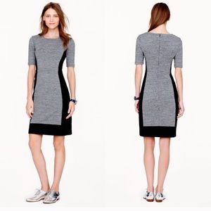 J.Crew NWOT gray/black color block dress size 6