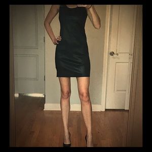 Vince Leather Sheath Dress
