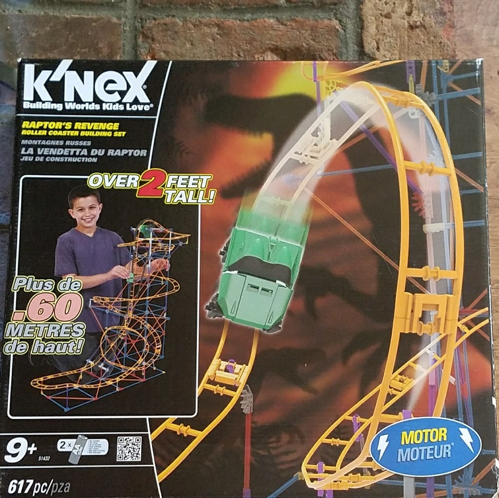 K'nex raptor roller coaster
