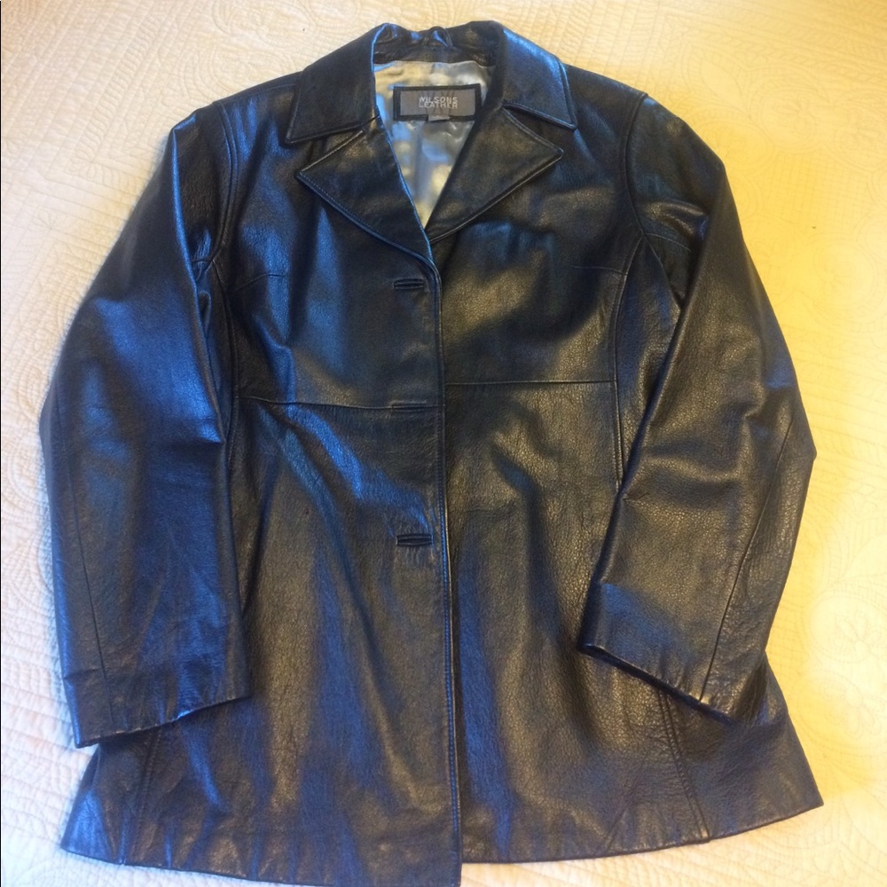 Wilson's Black leather jacket