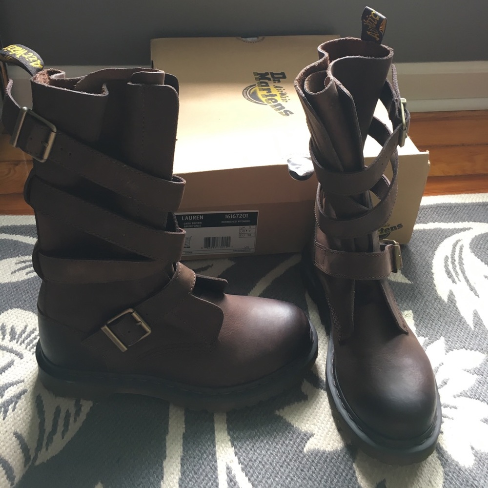 Dr. Martens Lauren Calf-Strap Boots