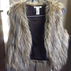 Faux fur vest. Super cute. Size small