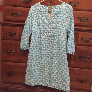 Elizabeth McKay Elephant Print Tunic Dress
