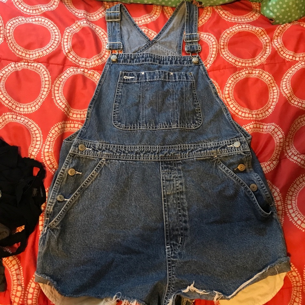 GAP Distressed overalls