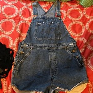 GAP Distressed overalls