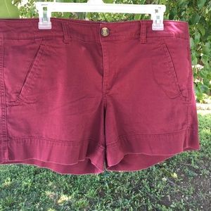 American Eagle Maroon Shorts