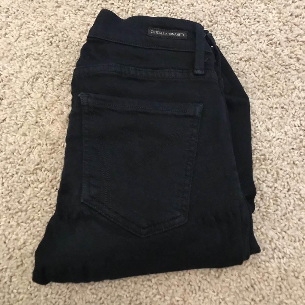 Black citizen of Humanity skinny jeans