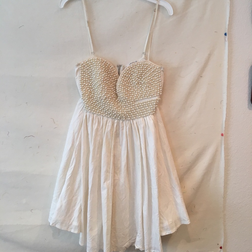 XENIA! Cute mini formal dress! Pearls!