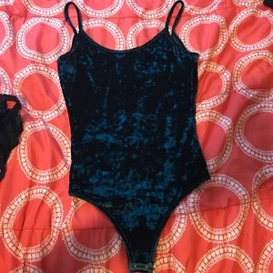 Crushed velvet Body suit